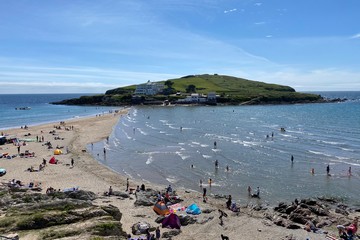 Expansive sandy beach