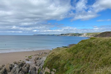 Sandy beach, beautiful coast