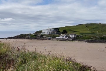 Burgh island at low tide
